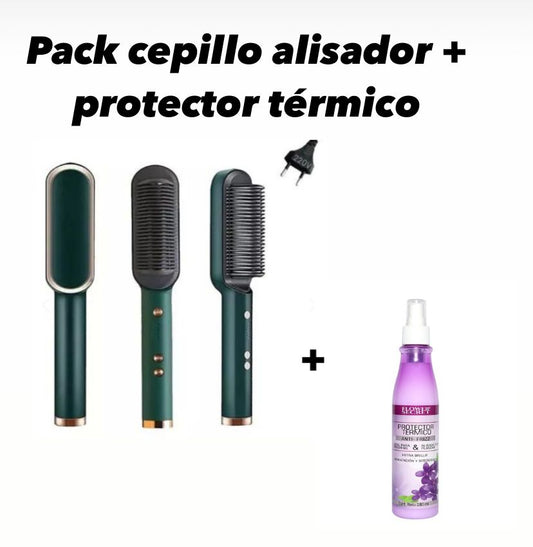 Pack Cepillo alisador + Protector Térmico